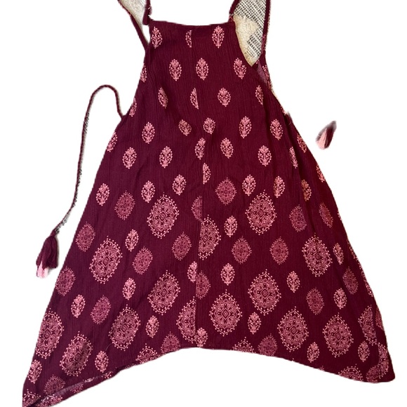 Boho Tank Tops Sleeveless  Tops Luq Maroon sz S & Pink Rose Tank sz M runs small - Picture 4 of 9